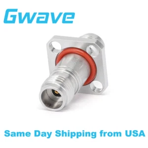 Adaptador hembra de 2,4 mm a hembra de 2,4 mm con brida de 4 orificios, DC - 50 GHz - Imagen 1 de 4