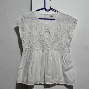 Top de algodón bordado Jacquard XS Roolee Peplum XS - Imagen 1 de 13