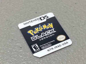 Pokemon Black Version (Nintendo DS) Replacement Label - Picture 1 of 1