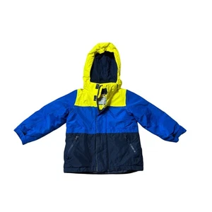 Abrigo/Chaqueta de Invierno LILY & DAN BOYS; TALLA 3T; Amarillo, Negro y Azul, Falda de Nieve - Imagen 1 de 14