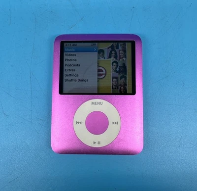 Apple iPod Nano A1236 3rd Generation 8GB MP3 Player Pink - Tested - Image 1 of 4