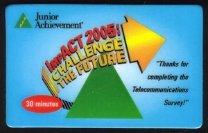 30m Junior Erfolg Impact 2005: Challenge The Future Survey Handy Karte - Bild 1 von 2