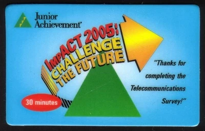 30m Junior Erfolg Impact 2005: Challenge The Future Survey Handy Karte - Bild 1 von 2