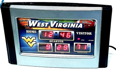 Reloj despertador formato marcador West Virginia Mountaineers - NCAA Foto 1 de 3