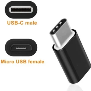 Micro USB Female to USB 3.1 Type-C Male Converter USB-C Data Cable OTG Adapter 3 - Picture 1 of 10