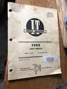 Ford 6000 Traktoren IT Werkstatt Reparatur Scheckheft, super für Reparaturen - Bild 1 von 4