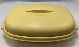 Vintage TUPPERWARE Steamer Vegetable Microwave 4-Piece Harvest Gold 1273-2 USA - Picture 1 of 12