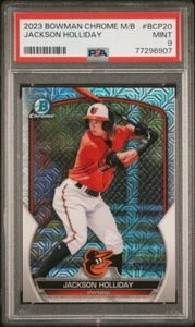 2023 Bowman Chrome Mega Mojo Refractor BCP-20 Jackson Holliday PSA 9 Rookie RC - Picture 1 of 1
