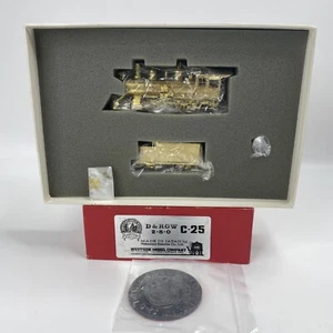 Westside Model HOn3 Brass D&RGW C-25 Steam Locomotive & Tender 2-8-0 Rio Grande - Picture 1 of 24