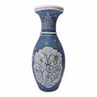 Antique circa 1860 Japanese Meji era Totai Porcelain Cloisonne Vase Japan 