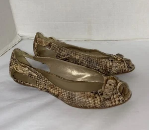 Stuart Weitzman Snake Peep Toe Shoes Sz 9.5  - Picture 1 of 14