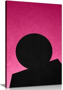 Rosa abstrakte Formen Leinwand Wandbild Bild Druck Wohndeko - Bild 1 von 6