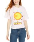 Mad Engine Junior's Pac Man Graphic T-Shirt Pink Size Large