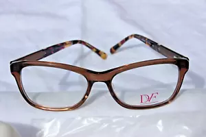 NEW –DIANE VON FURSTENBERG DVF5068 (210) OPTICAL EYEGLASS FRAMES 53-17-135 BROWN - Picture 1 of 8