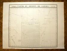 Gaming Of Desert Of Sahara map geographic Original No 14 Vandermaelen 1827