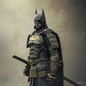 Samurai Series – Batman Print - PikPoket Gallery - Picture 1 of 2