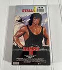 Rambo III (VHS New Factory Sealed 1988) with Watermark Vintage Rambo 3 Film 