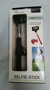 itek Selfie-Stick with built in Auxillary Remote - Picture 1 of 1