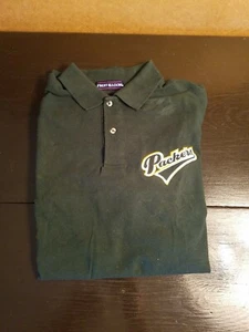 Vintage Fruit of the Loom Green Bay Packers Mens Green Polo Shirt Size LG NWOT - Picture 1 of 3