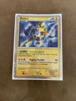 Pokemon TCG Raikou Ultra Rare Holo SHINY SL9 - Image 1 of 3