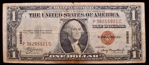 $1 dollar bill 1935A (Hawaii) - Picture 1 of 2