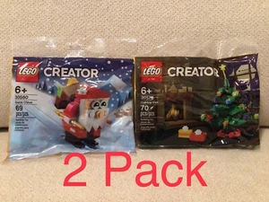 LEGO Creator 30576 Holiday Christmas Tree & 30580 Santa Claus Polybags BRAND NEW - Picture 1 of 2