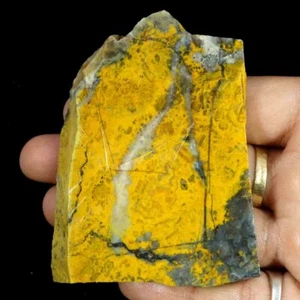 Bumble bee Jasper, slab, cabbing rough, lapidary, gemstone, orange, black,#P3919 - Picture 1 of 4
