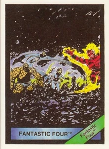 MARVEL UNIVERSE SERIE 1 1987 IMÁGENES CÓMICAS TARJETA BASE ÚNICA # 52 FANTÁSTICOS CUATRO - Imagen 1 de 2