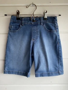 Kids Size 6 Granimals 365 Youth Boys Medium Wash Denim Shorts w Elastic Waist - Picture 1 of 5
