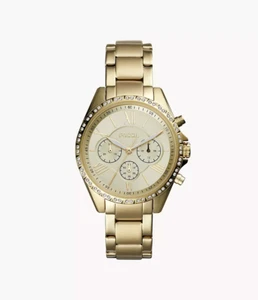 Fossil BQ3378 Damen Armbanduhr 40mm Modern Courier Chronograph Edelstahl Gold - Bild 1 von 9