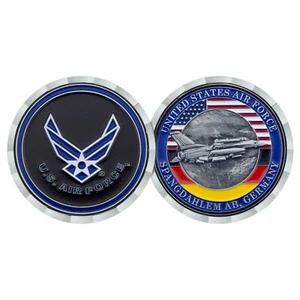 MONEDA DE DESAFÍO BASE DE LA FUERZA AÉREA SPANGDAHLEM ALEMANIA 1,75 - Imagen 1 de 1