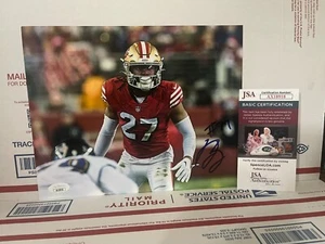 Foto firmada 8 x 10 Ja'Ayir Brown de los 49ers de San Francisco JSA AX18918 - Imagen 1 de 1