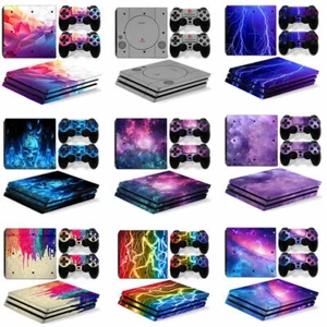 PS4 Pro Aufkleber Aufkleber Skin Kit für Playstation 4 PRO Konsole & Fernbedienung Abdeckung - Bild 1 von 17