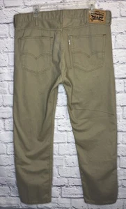 Levi’s 508 Mens Jeans Straight Leg 38x29.5 Tan Khaki - Picture 1 of 6