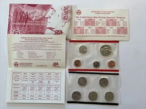 1999 United States Mint Denver Uncirculated Coin Set (10 Coins) - Picture 1 of 10