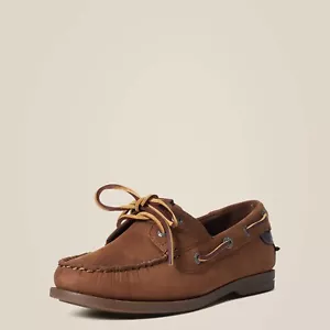 ARIAT ANTIGUA LADIES DECK SHOES IN WALNUT OR NATURAL TAN - Picture 1 of 16