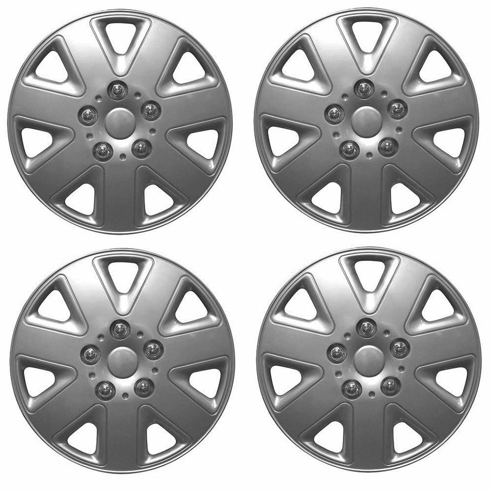 HYUNDAI i40 15" Hurricane Car Wheel Trims Hub Caps Plastic Covers Silver - Image 1 of 1