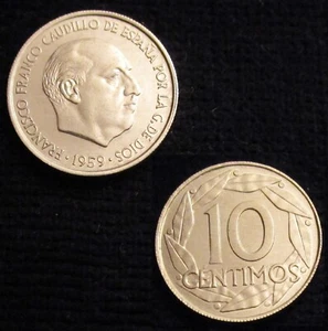 * Gutse * FRANCO-1, 10 Centesimi 1959, Della Fila Di 1971, Prova , Bassa - Picture 1 of 1