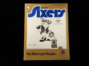 October 29, 1971 Phoenix Suns @ Philadelphia 76ers Program - Unscored - Picture 1 of 3