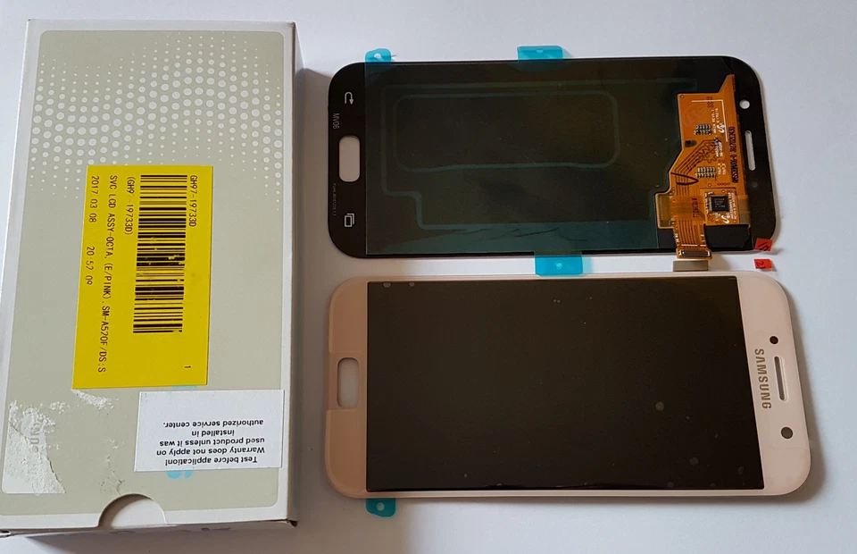 SAMSUNG GALAXY A5 A520F LCD TOUCH SCREEN DISPLAY DIGITALIZZATORE ORIGINALE ROSA - Immagine 1 di 1