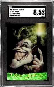 1996 Skybox Batman Master Series #2 Joker Clear Chrome SSP SGC 8.5 - Picture 1 of 2