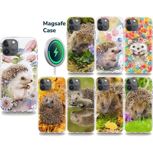 Igel Handy Gel Hülle für iPhone Samsung Magsafe Kompatible Blumen - Bild 1 von 17