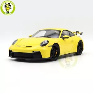 1/18 Porsche 911 992 GT3 2021 Norev 187611 Diecast Model Toy Car Gifts Yellow - Picture 1 of 12