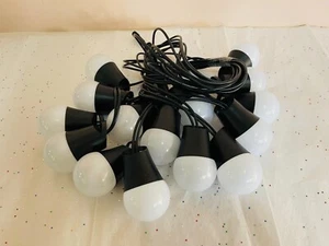 Govee Outdoor String Lights 48 ft RGBIC Outdoor Lights w/ Warm White LED 15Bulbs - Picture 1 of 3