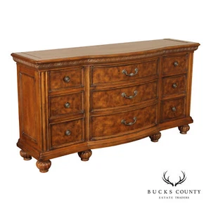 Lane Italian Provincial Style Burl Wood Triple Dresser - Picture 1 of 14