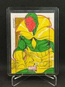 Tarjeta de boceto 2012 Marvel Edad de Bronce SketchaFEX - Rainier Lagunsad - Visión 1/1 - Imagen 1 de 2