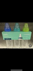 3 PK Evenflo 8 Oz Twist Classic Real Glass And Philips AVENT BOTTLES BRAND NEW - Picture 1 of 4