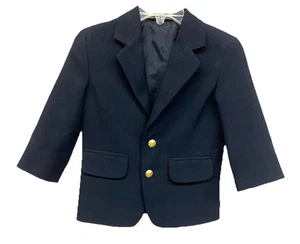 Nautica Size 24M Boys Toddler Navy Blue Gold Crested Buttons Children’s Blazer - Picture 1 of 4