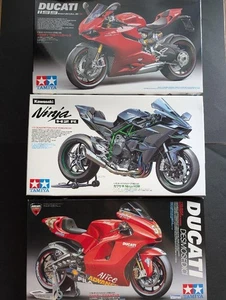 Tamiya 1/12 Motorcycle Series 3-Car Set - Picture 1 of 19