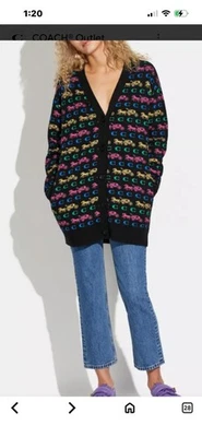 Cárdigan Coach de Lana Signature, Talla S Caballo y Carruaje Multicolor Foto 1 de 4